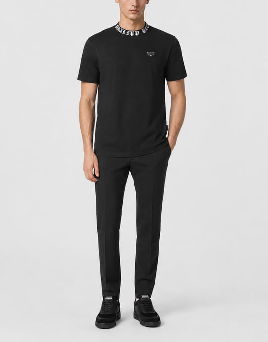 Kurzarm-Rundhals-T-Shirt - Image 4