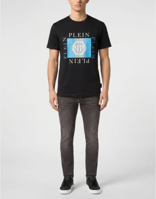 Kurzarm-Rundhals-T-Shirt - Image 3
