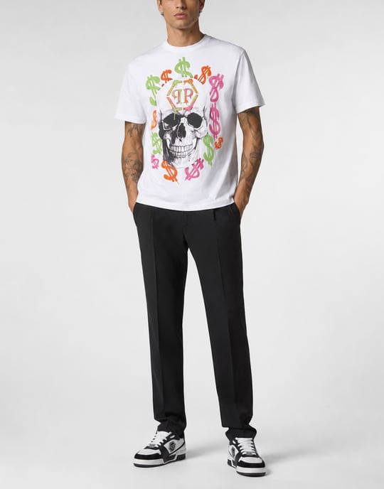 Kurzarm-Rundhals-T-Shirt - Image 4