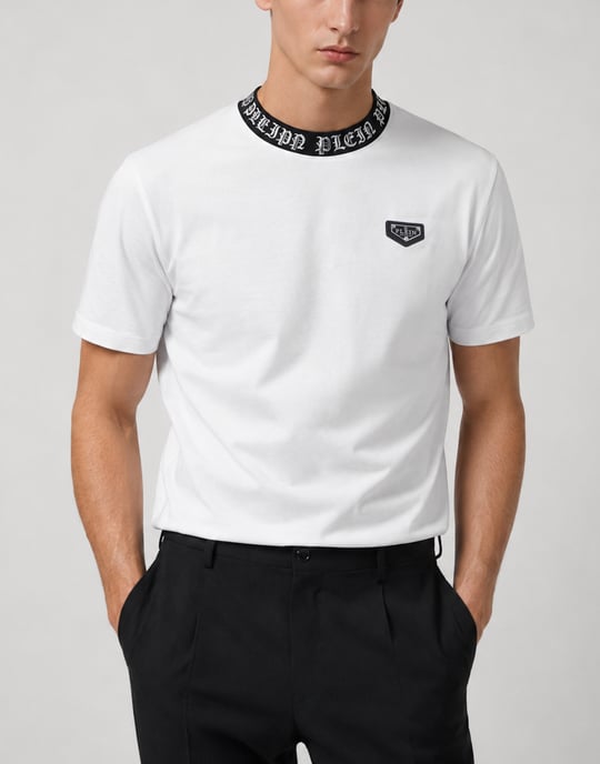 Kurzarm-Rundhals-T-Shirt - Image 2