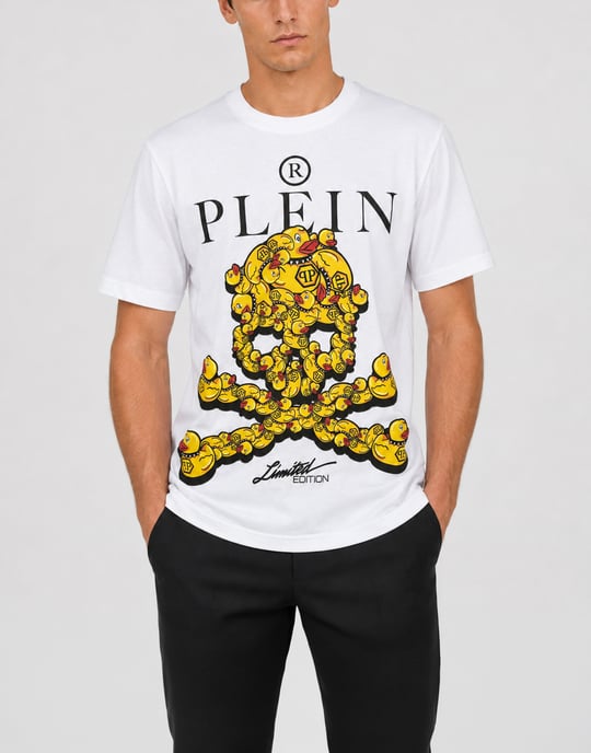 Kurzarm-Rundhals-T-Shirt Skull - Image 2