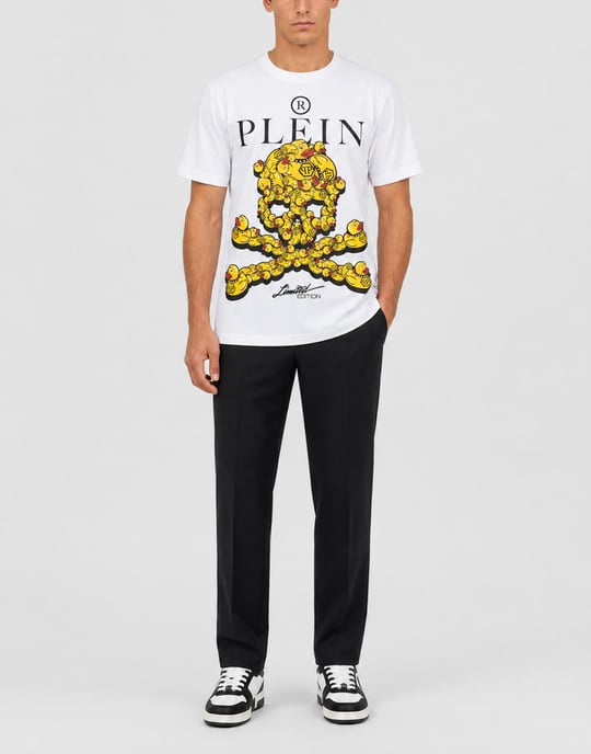 Kurzarm-Rundhals-T-Shirt Skull - Image 4