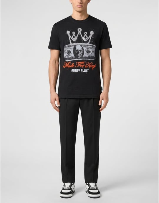 Kurzarm-Rundhals-T-Shirt - Image 4
