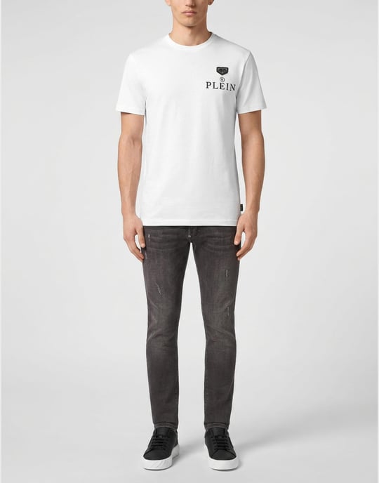 Kurzarm-Rundhals-T-Shirt - Image 3