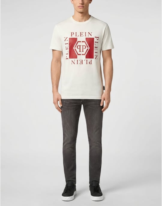 Kurzarm-Rundhals-T-Shirt - Image 3