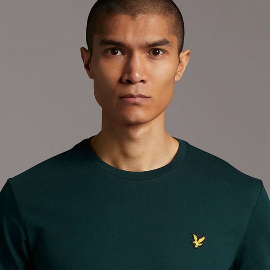 Lyle & Scott Herren Unifarben Regular Fit Baumwoll T-Shirt - Image 3