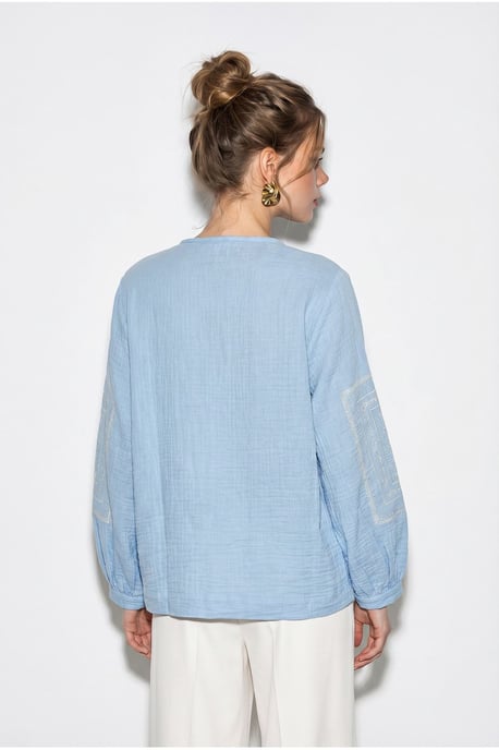 Bestickte Freizeitjacke mit Rundhalsausschnitt - Image 5