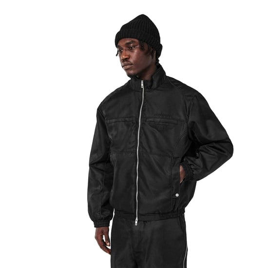 Represent - Bomberjacke für Herren, Gerippter Kragen (Schwarz) - Image 4