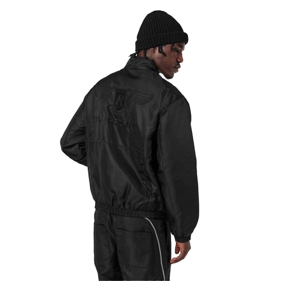 Represent - Bomberjacke für Herren, Gerippter Kragen (Schwarz) - Image 5
