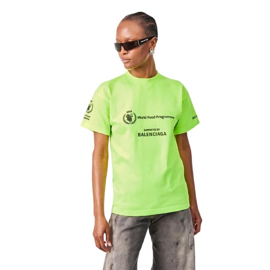 Balenciaga - "World Food Programme" T-Shirt für Damen (Gelb/Schwarz) - Image 3