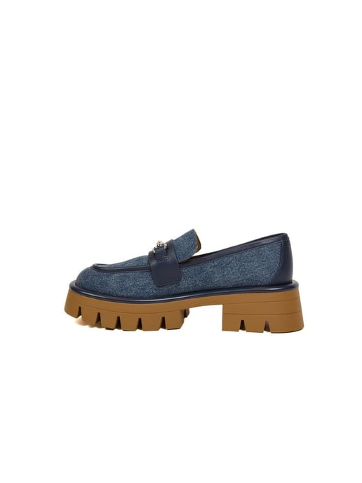 Michael Kors Mokassins Dunkel Vintage Blau Waschung - Image 3