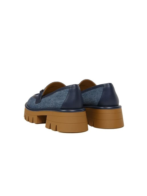Michael Kors Mokassins Dunkel Vintage Blau Waschung - Image 4