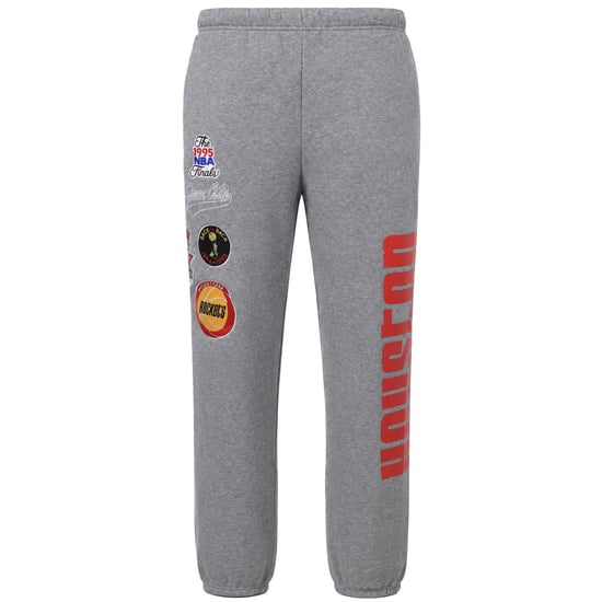 Mitchell & Ness NBA Houston Rockets Champ City Fleece Herren Graue Jogginghose - Image 1