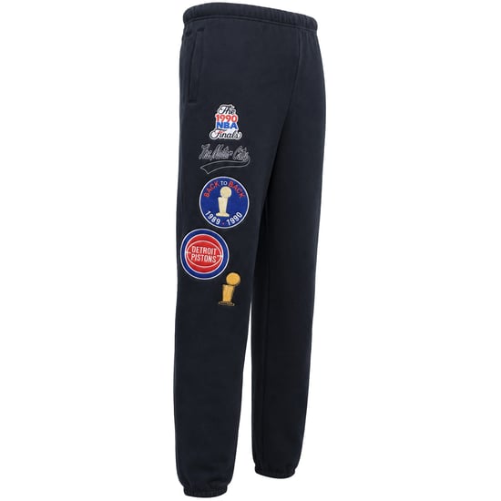 Mitchell & Ness NBA Detroit Pistons Champ City Fleece Herren Schwarze Jogginghose - Image 2