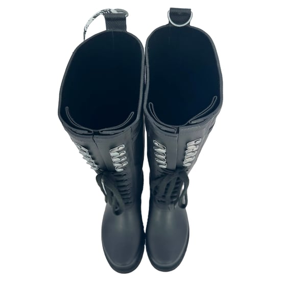 Off-White Knielange Stiefel aus schwarzem PVC - Image 5