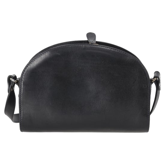 A.P.C Demi Lune Schultertasche aus dunkelblauem Leder - Image 3