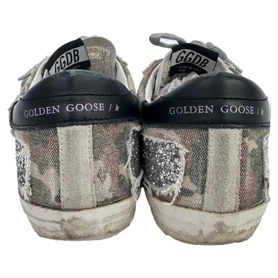 Golden Goose Super-Star Glitzernde Sneakers aus mehrfarbigem Baumwollstoff - Image 6