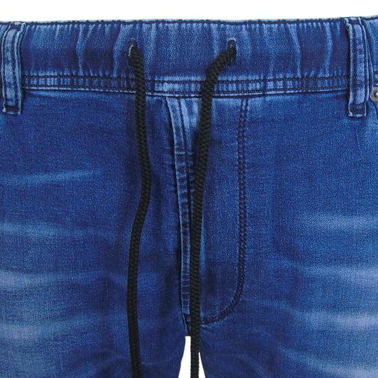 Herren Diesel Thommer Y Ne Sweat Slim Fit Jeans in Blau Denim - Image 3