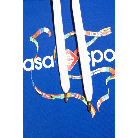 Sport-Logo-Hoodie in Blau - Image 5