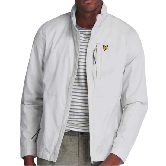 Lyle & Scott Leichte Jacke mit verdeckter Kapuze in Gletschergrau - Image 3
