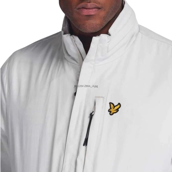 Lyle & Scott Leichte Jacke mit verdeckter Kapuze in Gletschergrau - Image 4