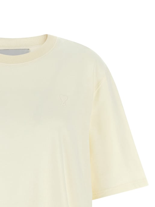 Ami Paris Weißes Baumwoll-T-Shirt - Image 3