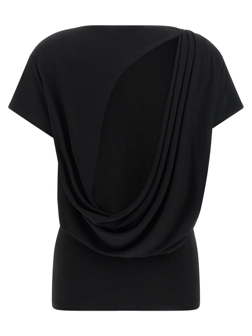 Jacquemus Schwarzes Viskose-T-Shirt - Image 2