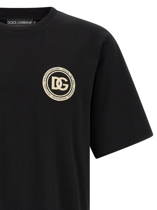 Dolce & Gabbana Schwarzes Baumwoll-T-Shirt - Image 3