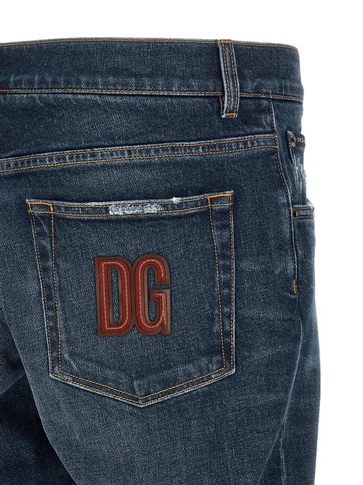 Dolce & Gabbana Blaue Baumwolljeans Denim - Image 4