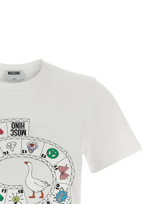Moschino Weißes Baumwoll-T-Shirt - Image 3