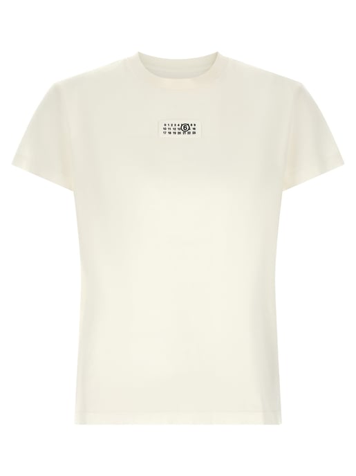 MM6 Maison Margiela Weißes Baumwoll-T-Shirt - Image 1