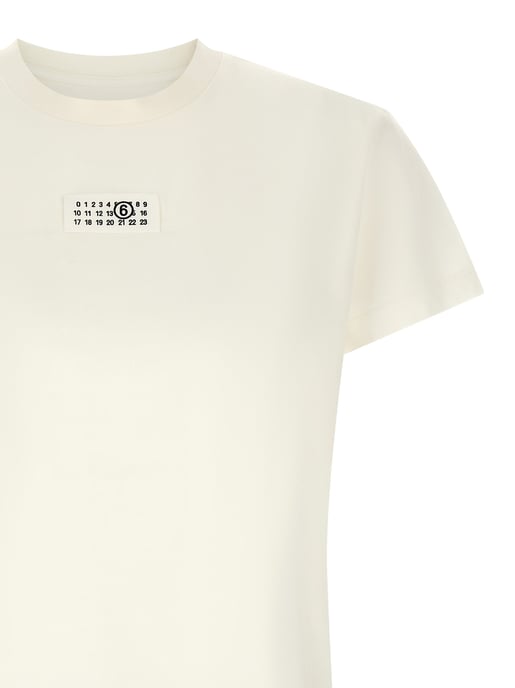 MM6 Maison Margiela Weißes Baumwoll-T-Shirt - Image 3