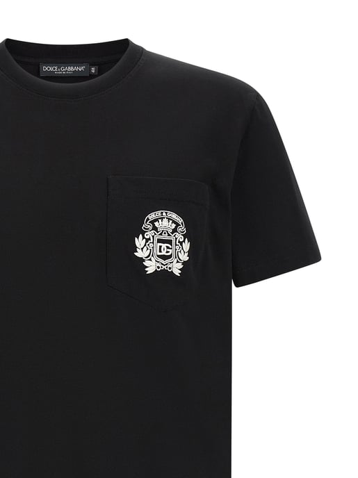 Dolce & Gabbana Schwarzes Baumwoll-T-Shirt - Image 3