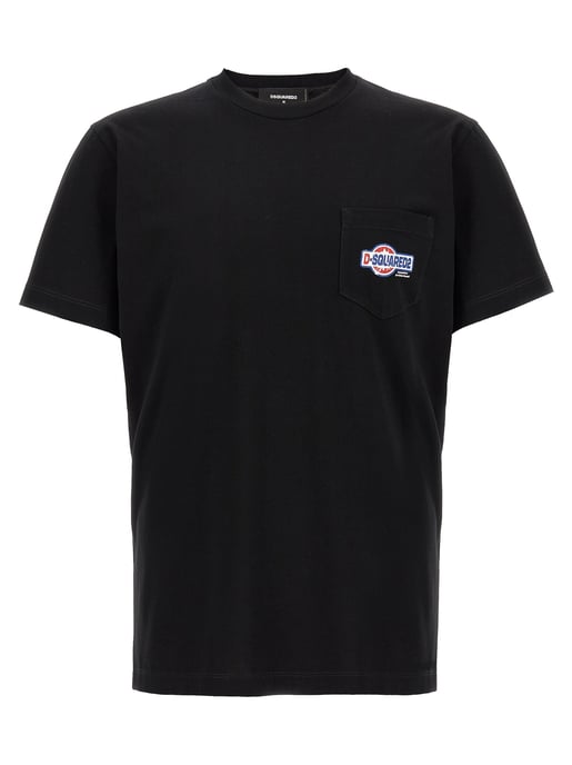 Dsquared² Schwarzes Baumwoll-T-Shirt - Image 1