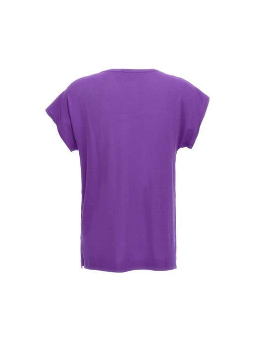 P.A.R.O.S.H. Lila Viskose T-Shirt - Image 2