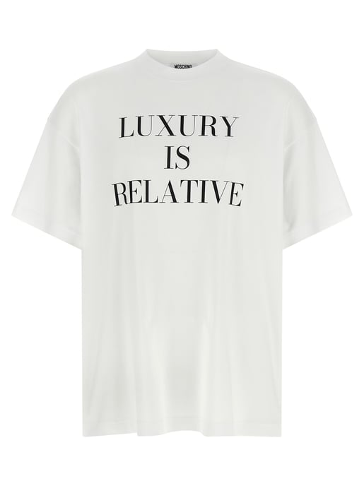 Moschino Weißes Baumwoll-T-Shirt - Image 1