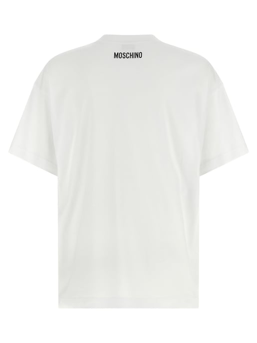 Moschino Weißes Baumwoll-T-Shirt - Image 2