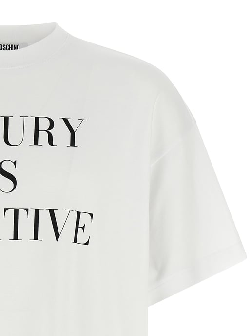 Moschino Weißes Baumwoll-T-Shirt - Image 3