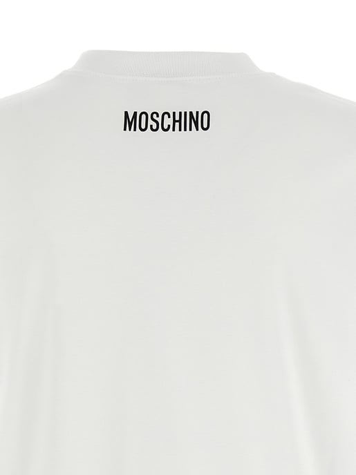Moschino Weißes Baumwoll-T-Shirt - Image 4