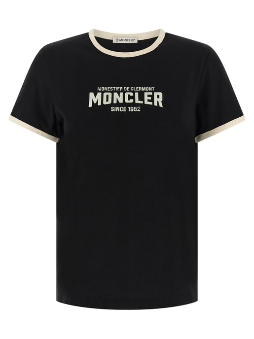 Moncler Schwarzes Baumwoll-T-Shirt - Image 1