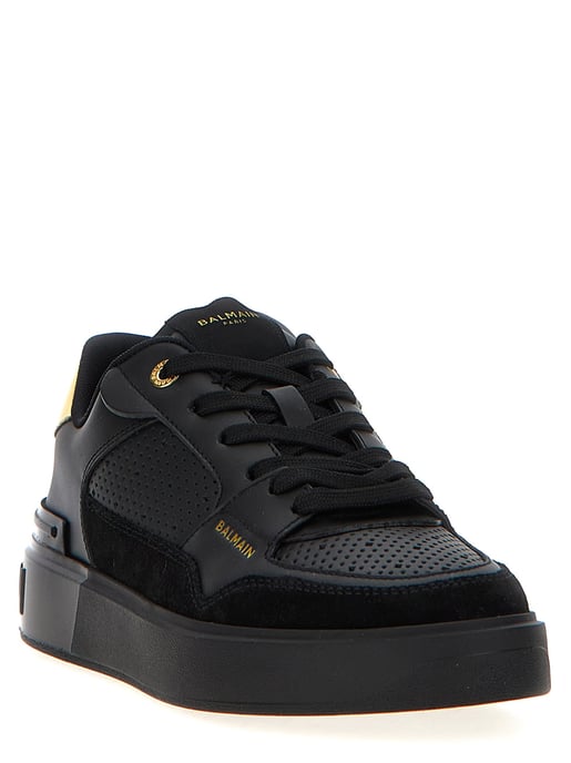 Balmain Schwarze Kalbsleder-Sneaker - Image 2