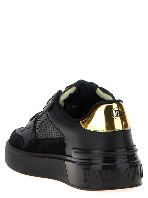 Balmain Schwarze Kalbsleder-Sneaker - Image 3