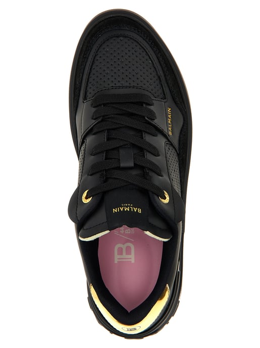 Balmain Schwarze Kalbsleder-Sneaker - Image 4