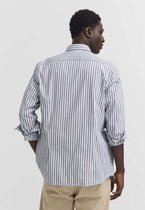 Bugatti Herren Freizeithemd Baumwolle Gestreift Under Button-Down - Image 2