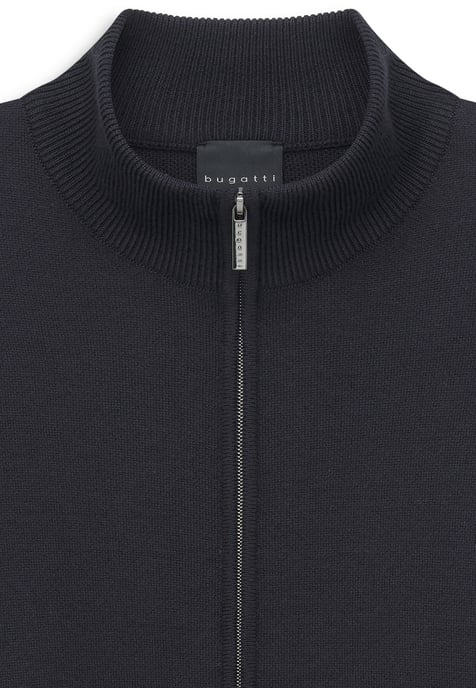 Bugatti Herren Strickjacke Stehkragen Reißverschluss - Image 3
