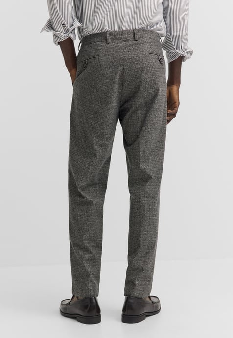 Bugatti Herren Bundfaltenhose Elio Relaxed Fit Karomuster - Image 2