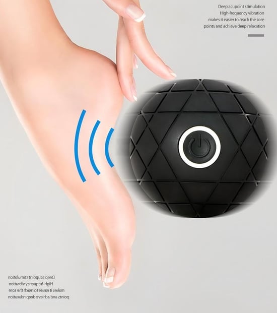 Wiederaufladbarer 3D-Vibrationsmassageball – Ball zur Muskelregeneration - Image 2
