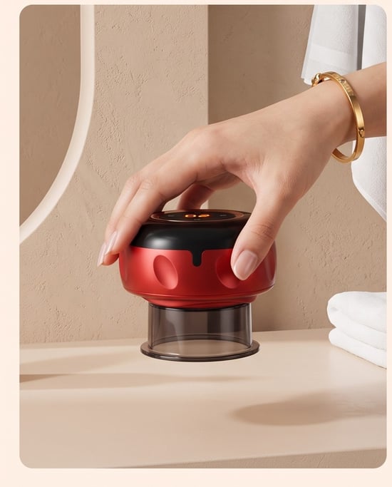 3-in-1 elektrisches Wärme-Schröpfgerät mit Massage und Rotlicht - Image 4