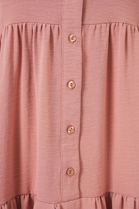 Gemustertes V-Ausschnitt Maxikleid - Image 2