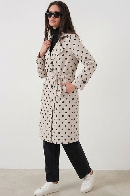 Gürteltreter Langärmliger Trenchcoat - Image 2